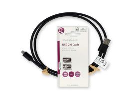 Nedis USB 2.0 kábel USB-A dugó - USB Micro-B dugó, 1m (CCGL60500BK10)