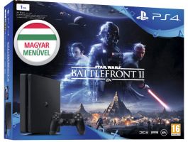PS4 Slim 1TB Konzol + Star Wars Battlefront 2 (II)