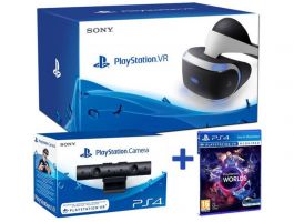 PlayStation VR Headset (PSVR) + Kamera + VR Worlds