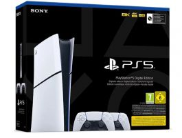 Sony Playstation 5 Slim Digital Edition konzol, E-Chassis, 825GB, 2db kontrollerrel (PS719022329)
