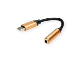 ROLINE Adapter Type-C - 3,5mm Jack, M/F, 0,13m (12.03.3223-10)