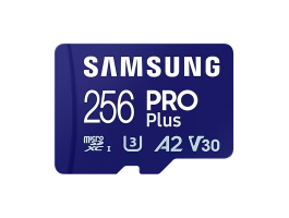 Samsung PRO Plus microSD kártya 256GB + Adapter (MB-MD256SA/EU)