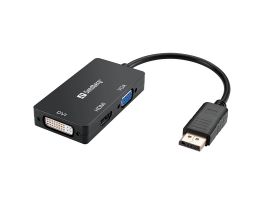 Sandberg DP>HDMI+DVI+VGA Konvertáló adapter (509-11)