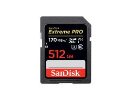 SANDISK 121598, SDXC EXTREME PRO KÁRTYA 512GB, 200/140 MB/s , UHS-I, Class 10, U3, V30