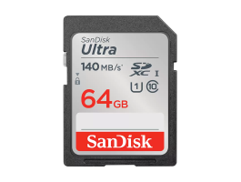 SANDISK 215415, SDXC ULTRA KÁRTYA 64GB, 140MB/s CL10 UHS-I