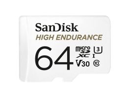 SANDISK MICRO SDXC KÁRTYA HIGH ENDURANCE 64GB,100 MB/S,C10,U3,V30