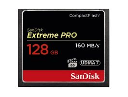 SANDISK Memóriakártya 123845, CF EXTREME PRO KÁRTYA 128GB, 160MB/S