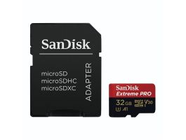SANDISK Memóriakártya 173427, MICROSDHC EXTREME PRO KÁRTYA 32GB, 100MB/sec., CL10, UHS-I, V30, A1