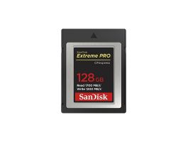 SANDISK Memóriakártya 186485, CFEXPRESS EXTREME PRO® KÁRTYA 128GB, Type B, 1700MB/s, 1200MB/s,