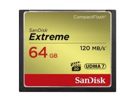 SANDISK Memóriakártya CF EXTREME 64GB, 120MB/S