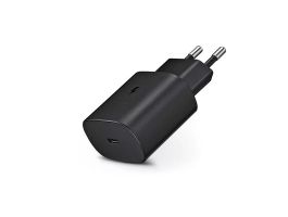 Samsung gyári USB hálózati töltő adapter TypeC bemenet  25W  EPTA800EBE PD.3.0 Super Fast Charging  fekete ECO csom (SA800695)