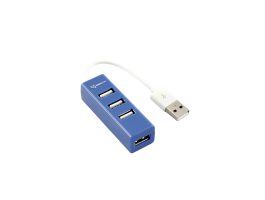 SBOX USB HUB (H-204BL) kék
