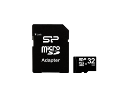 SILICON POWER Memóriakártya MicroSDHC 32GB CL10 + adapter