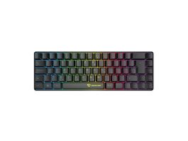 SILVERLINE KB68 gamer vezetékes billentyűzet, kompakt, RGB világítás, HU