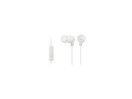 SONY Fülhallgató MDR-EX15APW hangerőszabályzó fehér headset