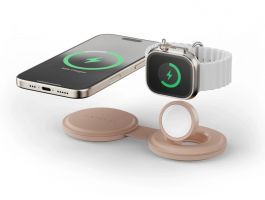 Satechi OntheGo 2-in-1 Wireless Charger - Desert Rose (ST-QTG21R)