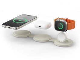 Satechi OntheGo 3-in-1 Wireless Charger - Sand (ST-QTG31W)