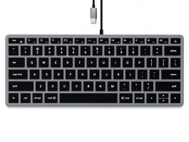 Satechi Slim W1 USB-C BACKLIT Wired Keyboard - US - Space Grey (ST-UCSW1M)