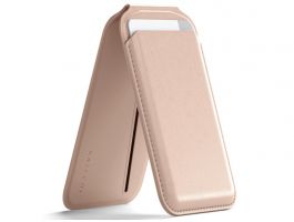 Satechi Vegan-Leather Magnetic Wallet Stand (iPhone 12/13/14/15 all models) - Desert Rose (ST-VLWR)