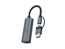 TP-LINK Átalakító USB Type-C to Ethernet Adapter 2500Mbps, UE310C