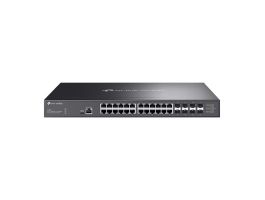 TP-LINK Switch 24x10Gbps + 8x10Gbps SFP+ + 1xkonzol port + 1xType-C konzol port, Menedzselhető Rackes, SX3832