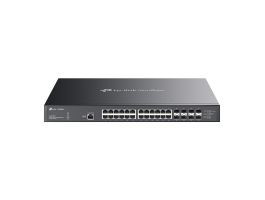 TP-LINK Switch 24x10Gbps(24x10G POE++) + 8x10G SFP+, Menedzselhető Rackes, SX3832MPP