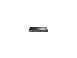 TP-LINK Switch 48x1000Mbps (48xPOE+) + 4x10Gbps SFP+ + 1konzol port, Menedzselhető, TL-SG3452XP