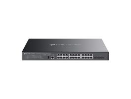 TP-LINK Switch 8x1000Mbps(8xPOE++) + 16x1000Mbps(16xPOE+) + 4x10Gbps SFP+ + 1xkonzol port, Menedzselhető (SG5428XMPP)