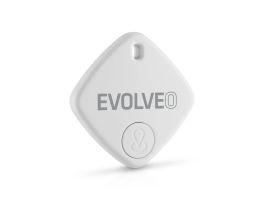 Evolveo TrackTag Bluetooth nyomkövető (kulcstartóra, táskára, valós idejű nyomkövetés, iOS kompatibilis), fehér (ATE TRACKTAG-WH)