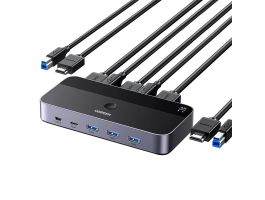 UGREEN CM664 2 az 1-ben HDMI 2.0 KVM switch, 4K 60 Hz