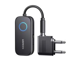 UGREEN CM671 Bluetooth 5.3 adó/vevő, mini jack 3,5 mm, 300mAh + repülőgépes adapter
