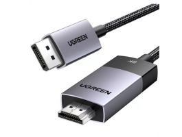UGREEN DP115 DisplayPort-HDMI kábel, 8k 60 Hz, 1m (fekete)