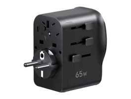 UGREEN S550 univerzális utazási adapter / hálózati töltő, 65W, 2x USB-C, 1x USB-A