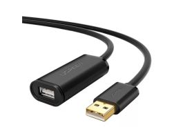 UGREEN US121, aktív USB 2.0 hosszabító kábel, 20m (fekete)
