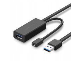 UGREEN US175, USB 3.0, micro USB, hosszabbító kábel, 5m (fekete)