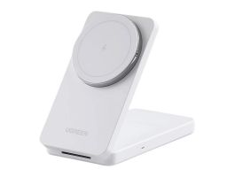 UGREEN W528 2 az 1-ben iPhone/AirPods vezeték nélküli töltő, 20W (fehér)
