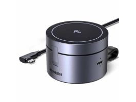 UGREEN W712 mágneses 3 az 1-ben USB-C töltő (fekete)