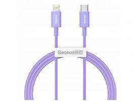 Baseus Superior Series Type-C to iPhone 1m gyorstöltő adatkábel (CAYS001505) lila