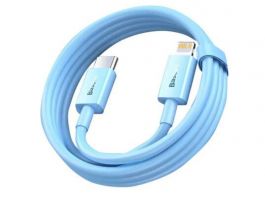 Baseus Superior Series Type-C to iPhone 1m gyorstöltő adatkábel (CAYS001903) világoskék