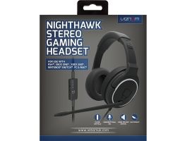 Venom Nighthawk Sztereó Gaming Fejhallgató Fekete (VS2855)