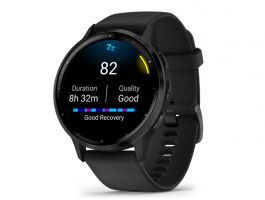 GARMIN Venu 3 okosóra fekete, szilikon szíjjal (505362)