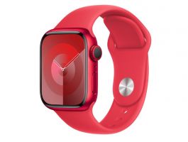 Apple Watch Series 9 GPS, 41 mm (PRODUCT)RED alumíniumtok, (PRODUCT)RED sportszíj - S/M