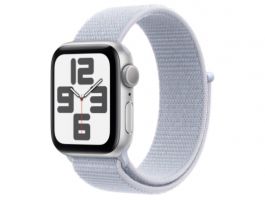 Apple Watch SE2 v3 GPS + Cellular 40mm (MXGE3QH/A) ezüstszínű alumíniumtok, fakókék sportpánt