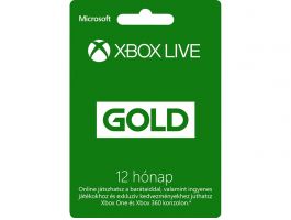 Xbox Live Gold 12 hónapos előfizetés