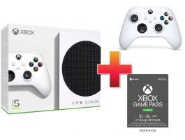 Xbox Series S 512 GB Konzol + Fehér Kontroller + Game Pass Ultimate 3 hónap