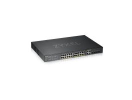 ZYXEL GS1920 Series 24-portos GbE Smart Menedzselhető PoE Switch (GS1920-24HPV2-EU0101F)