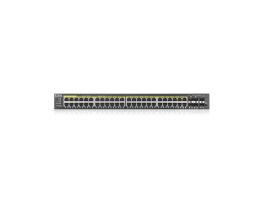 ZYXEL Switch 44x1000Mbps (44xPOE) + 4xGigabit kombó SFP + 2xGigabit SFP, Menedzselhető Rackes, GS2220-50-EU0101F