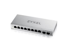 ZYXEL Switch 8x1000Mbps + 2xSFP Fémházas Asztali, Web menedzselés (GS1200-10V3-EU0101F)