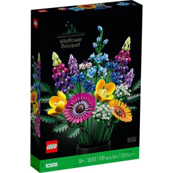 LEGO Botanicals Vadvirág-csokor építőkészlet (10313)