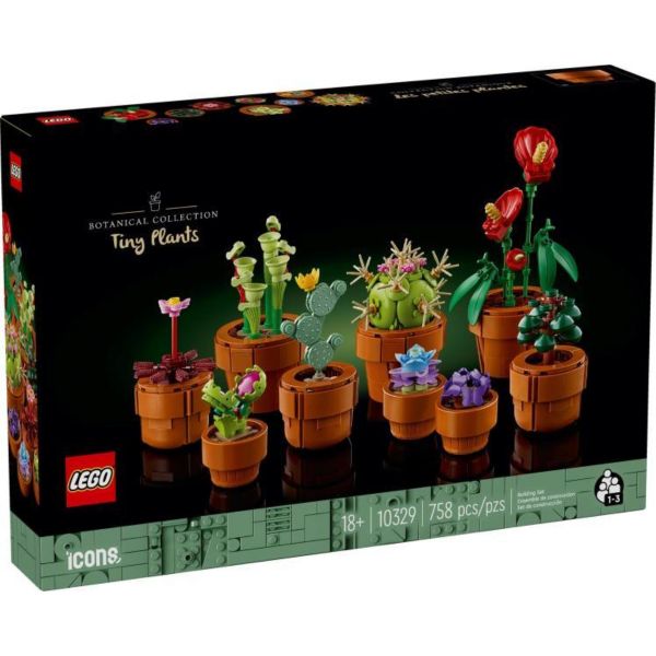 LEGO Botanicals Apró cserepes növények építőkészlet felnőtteknek (10329)